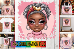 Enchanted TSHIRT Designs PNG, Afro Girl Product Image 1