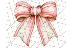 Muted Cozy Christmas Bows PNG Clipart, Winter Holiday Png Product Image 5