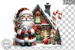 Christmas Santa Sublimation - Clipart PNG Design Product Image 1