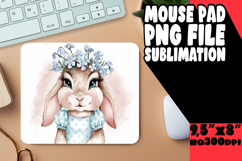 VIBRANT MOUSE PAD Creative Art, Cute Bunny Product Image 1