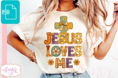 Jesus loves me shirt PNG for sublimation, Christian shirt Product Image 1