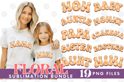 Family Mama Dad Sublimation Bundle Mother&#039;s Father&#039;s Day Set Product Image 1