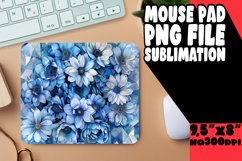 Bright Flower Mouse Pad Design Pattern PNG Product Image 1