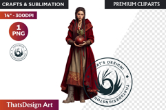 Fantasy Autumn Guardian - Epic Fall Character Clipart PNG Product Image 1