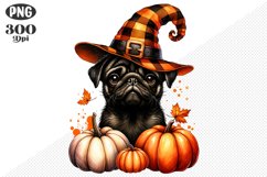 Halloween Dog Sublimation - Clipart PNG Design Product Image 1