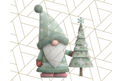 Cozy Winter Gnome Clipart PNG, Christmas Gnome Clip Art Product Image 5