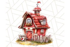 Kids Farm Clipart, Cute Farmer and Farm Animal PNG Product Image 3