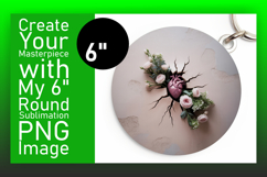 Dynamic Circle Design for Coaster Template , 3D Heart Product Image 1