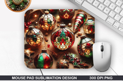 Christmas Mouse Pad Sublimation, Christmas Mouse Pad PNG Product Image 1