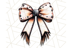 Western Style Bow PNG, Cute Cowboy, Cowgirl Coquette Png Product Image 5