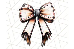 Western Style Bow PNG, Cute Cowboy, Cowgirl Coquette Png Product Image 5