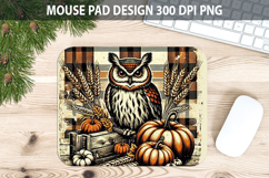Owl Mouse pad Sublimation - Thanksgiving PNG Design Product Image 1