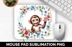 Cute Animals Mouse Pad Bundle, Sublimation Mouse Pad PNG Product Image 2