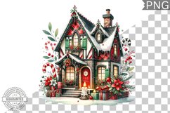 Christmas House Sublimation - Clipart PNG Design Product Image 1