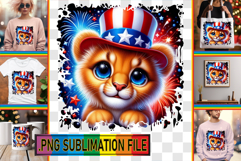 Cheerful PNG TSHIRT Art, USA Animals Product Image 1
