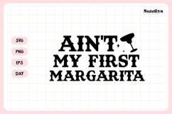 Cowgirl Bachelorette Party Saying SVG | My First Margarita Product Image 3