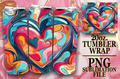 Romantic Love Sublimation Tumbler Wrap Product Image 1
