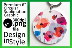 Colorful 3D Floral Round Sublimation Mix Product Image 1