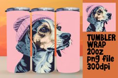 Lively Canine Artwork Tumbler Design Product Image 1