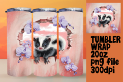CUSTOM 20oz Tumbler Template for Gifts , Animals In Wall Product Image 1