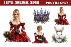 Royal Christmas Clipart Sublimation PNG Product Image 1