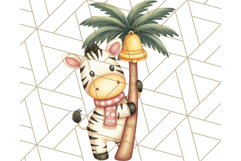 Safari Christmas PNG Clipart, Cute Jungle Animal Art Product Image 5