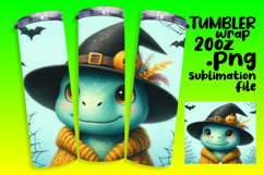 20oz Tumbler Design for Sublimation , Halloween Dino Product Image 1