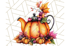 Fall Cottagecore Kitchen Clipart, Cozy Autumn Kitchen PNG Product Image 5