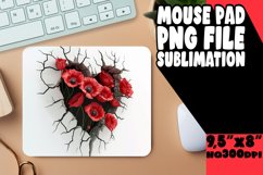 Flower Love Wall Mouse Pad Product Image 1