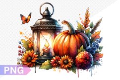 Autumn Harvest Pumpkin Sublimation - Pumpkin Clipart Design Product Image 1