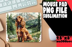 Adventure Seeker Dog Mouse Pad Sublimation Product Image 1
