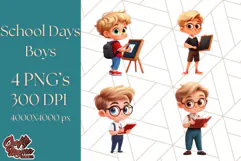 Boy Teacher Clipart PNG, Cute Male Teacher Illustration Product Image 1
