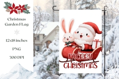 Cartoon Christmas Garden Flag, Winter Garden Flag Print Product Image 1