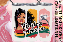 RADIANT GLOW 20oz TUMBLER WRAP, Juneteenth Product Image 1