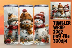 Gingerbread Tumbler Wrap 20oz Holiday Design Product Image 1
