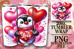 Whimsical Delight 20oz tumbler wrap, Valentines Product Image 1
