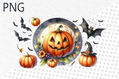 Halloween Pumpkins Sublimation - Clipart PNG Design Product Image 1