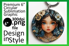 Trendy Round Design Car Coaster PNG , Fairy Product Image 1