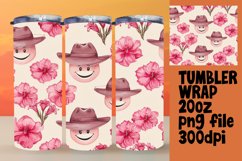 Flower Smile Pattern Earring Sublimation Art 20oz Product Image 1