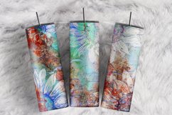 Sunflower Watercolor Alcohol Ink Milky Way 20oz tumbler wrap Product Image 1