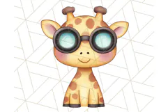 Jungle Safari Animals PNG Cute Pastel Wild Animal Clipart Product Image 5