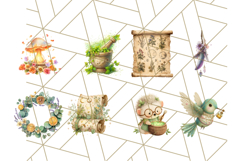 56 Enchanted Garden Healers Clipart PNG, Animal Plant Png Product Image 5