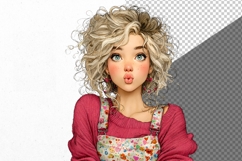 Girl Clipart, Valentines Day Clipart, Product Image 2