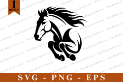 Horse SVG, Horse vector, Horse Silhouette, Cut files Product Image 1