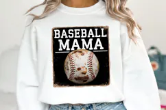 Baseball Mama Clipart | Baseball Png | Sublimation Product Image 1