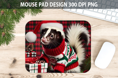 Christmas Beaver Pad Sublimation - Animal PNG Design Product Image 1
