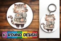 Adorable Cat Lover Keychain Art Product Image 1