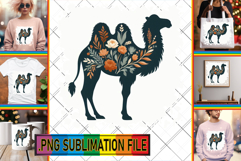 Stylish Tote Bag Magic PNG, Flower Animals Product Image 1