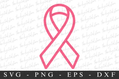 PInk Ribbon PNG | Breast Cancer Awareness Png Product Image 1