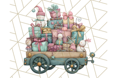 Snowman Family Clipart PNG Winter Holiday Art Product Image 5